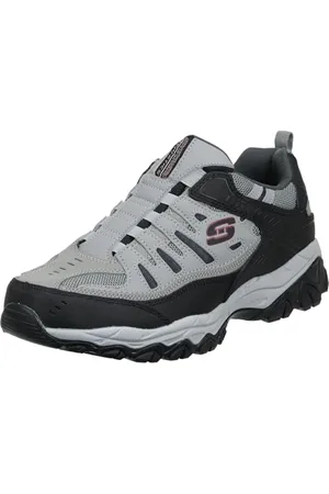Skechers Herren Afterburn M. Fit Wonted Slipper, Grau/Schwarz, 43 EU X-Weit