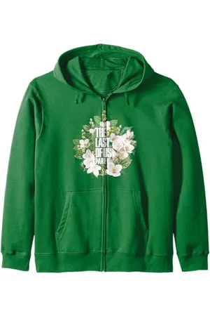 Playstation 3 The Last of Us Part II Watercolor Floral Big Chest Logo Kapuzenjacke
