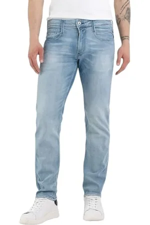 Replay Herren Jeans Anbass Slim-Fit mit Comfort Stretch, (Blau), 33W / 30L
