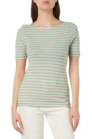 Marc O’ Polo Damen 402219651333 T-Shirt, Multi/Pure Mint, XXS