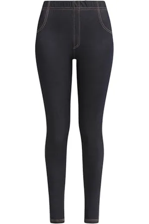 Dim Damen Effet Jean Avec Poches Relax & Go X1 Leggings, , Medium