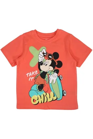 Disney Mickey, T-Shirt, Junge, Mädchen, (4 bis 10 Jahre), Polo, Tank Top, Shirt, Bedruckt, Bekleidung, Unisex, Kinder, Sport, atmungsaktiv, Dis Modell Dis MFB 5202C376 S2-5A