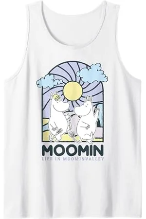 Moomin Buntglas-Stil Leben im valley Licht Tank Top