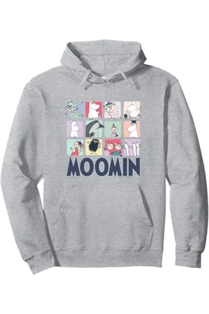 Moomin Mumin Character Blocks Gruppe Light Pullover Hoodie