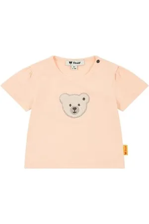 Steiff T-Shirt Kurzarm EU Größe 80 , Kurzarm Shirt, Sommer Shirt für Kinder, Babyoberteil, ideales Basic Shirt, bequem und weich, waschmaschinenfest