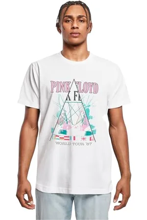 Merchcode Herren T-Shirt Pink Floyd World Tour 87 Tee, Regular Fit, Baumwolle 100%, L