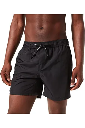 Replay Herren Badehose Lang mit Reißverschluss, (Schwarz), XXL