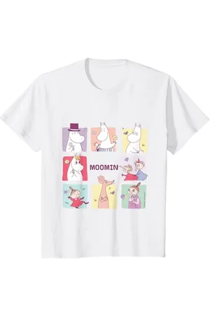 Moomin Kinder Quadratische Mumin-Charakterblöcke für Kinder T-Shirt