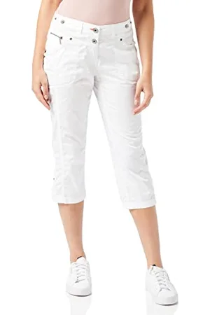 CECIL Damen B375098 3/4 Summer Trousers 3 4 Sommerhose Casual, , 27W / 22L EU
