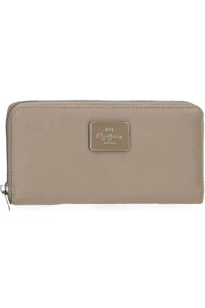 Pepe Jeans Christine Geldbörse, Beige, 19,5 x 10 x 2 cm, Polyester, mit Details aus Kunstleder von Joumma Bags, Beige, Talla única, Geldbörse