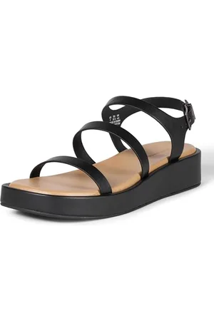 Amazon Damen Flatform-Sandalen mit Riemchen, , 44.5 EU
