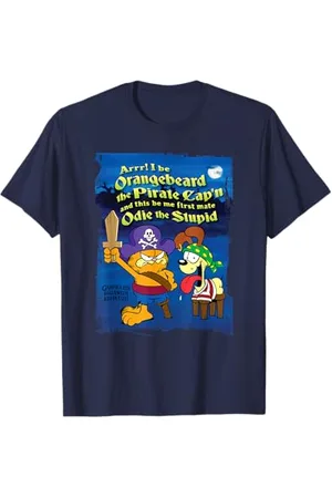 Garfield Pirat Orangebeard und Odie Cartoon Katze T-Shirt