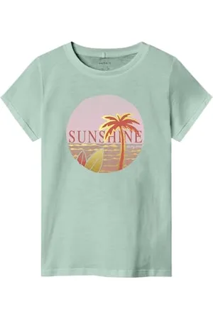 NAME IT Mädchen Nkfhynka Top Box T-Shirt, , 116 EU