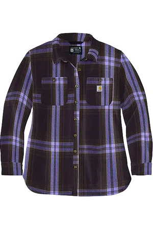 Carhartt Damen Langarmhemd Twill L,S Plaid Shirt, Farbe: , Größe:M