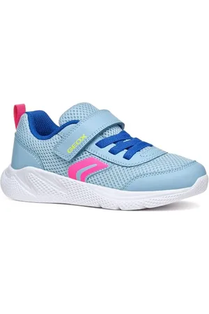 Geox J SPRINTYE Girl B Sneaker, Sky/Royal, 33 EU