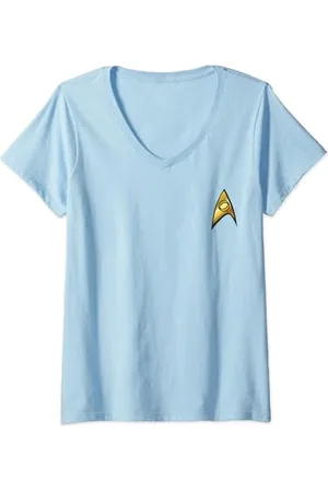 Star Trek Original Series Sciences Badge T-Shirt mit V-Ausschnitt