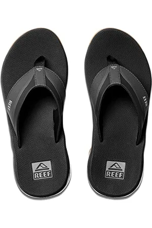 Reef Herren Anchor Flipflop, schwarz/Silber, 44 EU