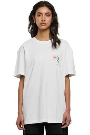 miss tee Damen Choose Kindness Oversize Boyfriend Tee L White