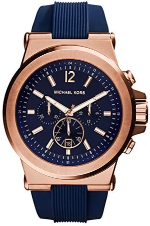 Michael Kors Herrenuhr Analog Chronograph mit Silikonarmband MK8295