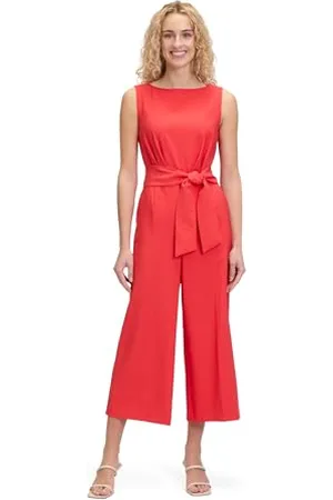 Betty Barclay Damen Jumpsuit mit Eingrifftaschen Poppy Red,40