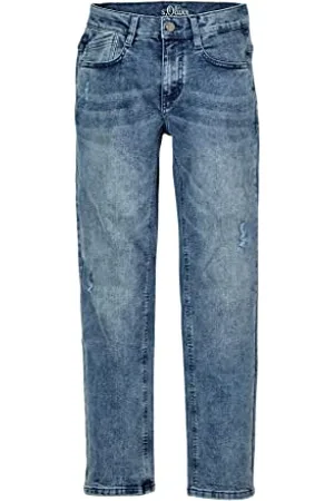 QS by s.Oliver Junior Jungen 402.10.110.26.180.2105424 Jeans, blau, 140/BIG