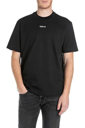 Replay Herren Basic T-Shirt Rundhals Kurzarm, , XL