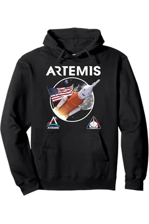 Nasa NASA Artemis Mission SLS US Flagge Pullover Hoodie