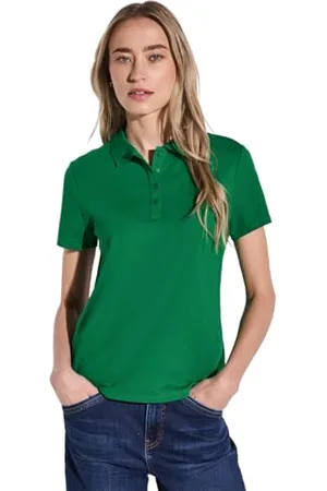 Street one Damen A322942 Poloshirt mit Rippstruktur, , 44