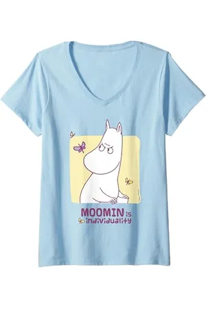 Moomin Damen troll ist Individualität T-Shirt mit V-Ausschnitt