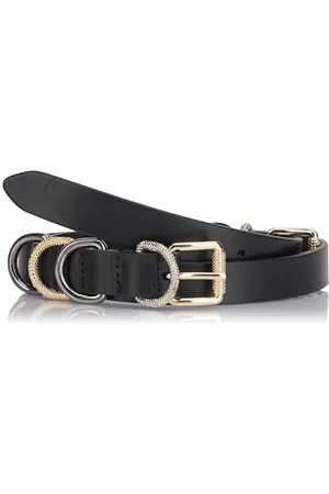 Pinko Damen Morrison Belt H2 VIT.Vintage+Schlaufen Metall Gürtel, , L
