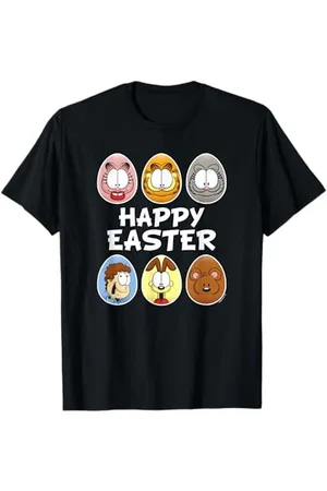 Garfield Happy Ostern Character Eggs T-Shirt