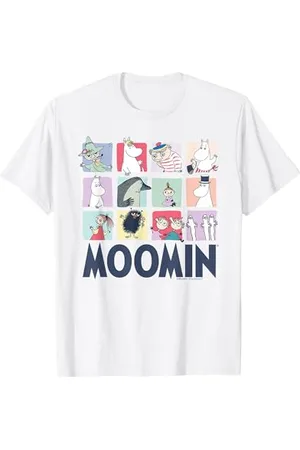 Moomin Mumin Character Blocks Gruppe Light T-Shirt