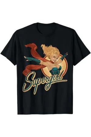 DC Comics Originals Justice League Bombshell Supergirl Badge T-Shirt
