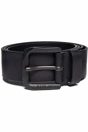 Replay Herren Gürtel aus Leder, (Schwarz), 105