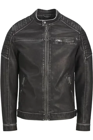 JACK & JONES Male Kunstlederjacke Kunstlederjacke