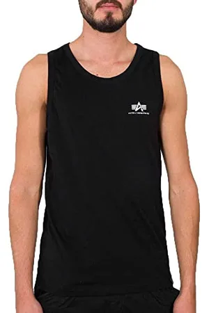 Alpha Industries Herren Small Logo top T-Shirt, Black, XL