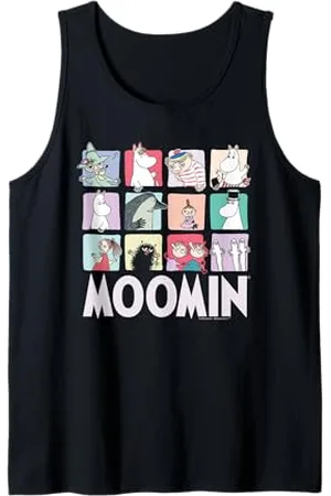 Moomin Dunkle Charakterblöcke der Mumin-Gruppe Tank Top