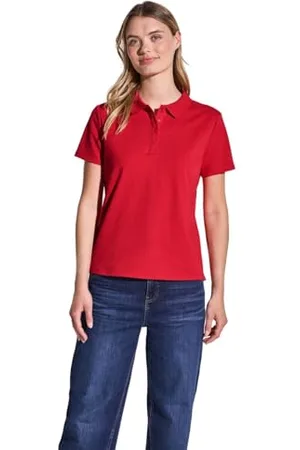 Street one Damen A322942 Poloshirt mit Rippstruktur, , 42