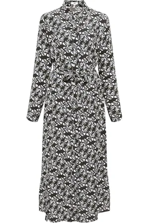 Mavi Damen Long Printed Dress Kleid, , M