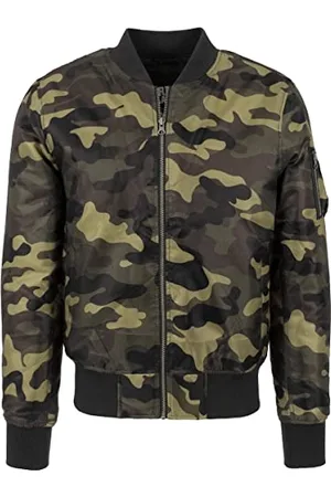 Urban classics Herren Camo Basic Bomber Jacket Jacke, , S EU