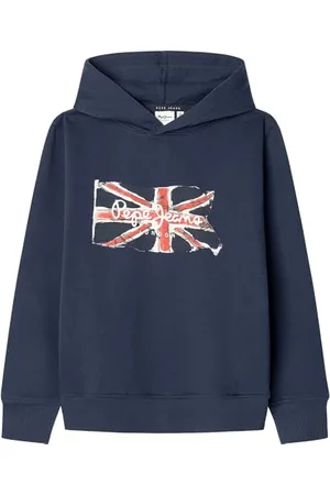 Pepe Jeans Jungen Clag Hoodie Jr Sweatshirt, (Marineblau), 10 Jahre