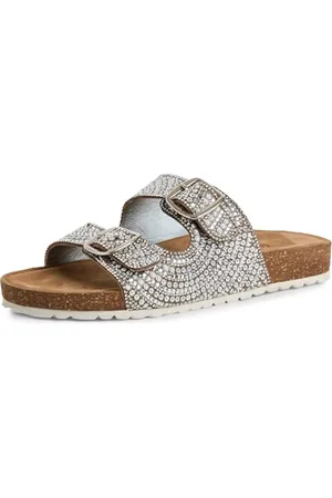 Tamaris Pantolette Damen Flach metallic,EU 42