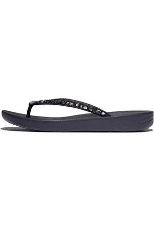 FitFlop Damen Iqushion Multi-Crystal Ergonomic Flip-Flops Flipflop, , 38 EU