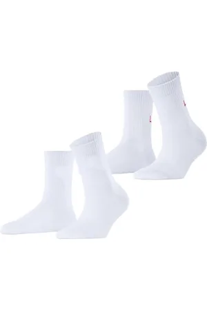ESPRIT Damen Socken Heart & Love Multipack W Sso Baumwolle gemustert 2 Paar, , 35-38