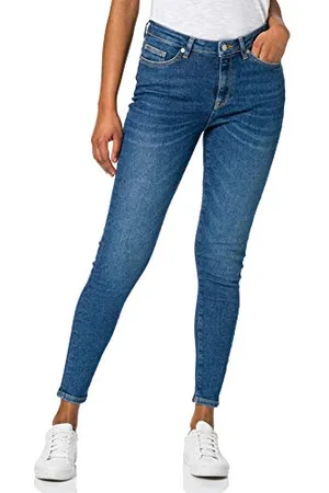SELECTED Damen Slfsophia Mw Skinny Dark Blu U Noos Jeans, , 29W / 32L EU
