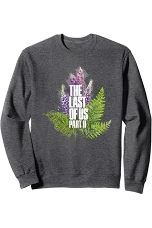 Playstation 3 The Last of Us Part II Watercolor Lavender Big Chest Logo Sweatshirt