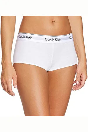Calvin Klein Damen Hipster Boyshort aus Baumwolle mit Stretch, , L