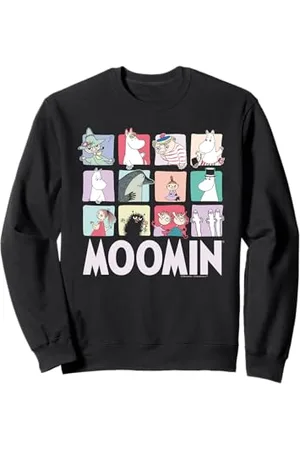 Moomin Dunkle Charakterblöcke der Mumin-Gruppe Sweatshirt