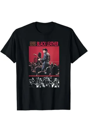 Elvis Presley Schwarzes Leder T-Shirt