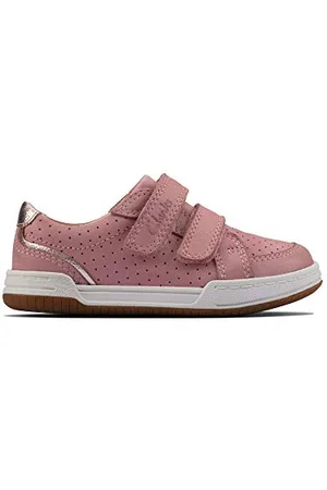 Clarks Mädchen Fawn Solo T Sneaker, Light Pink Leather, 25 EU